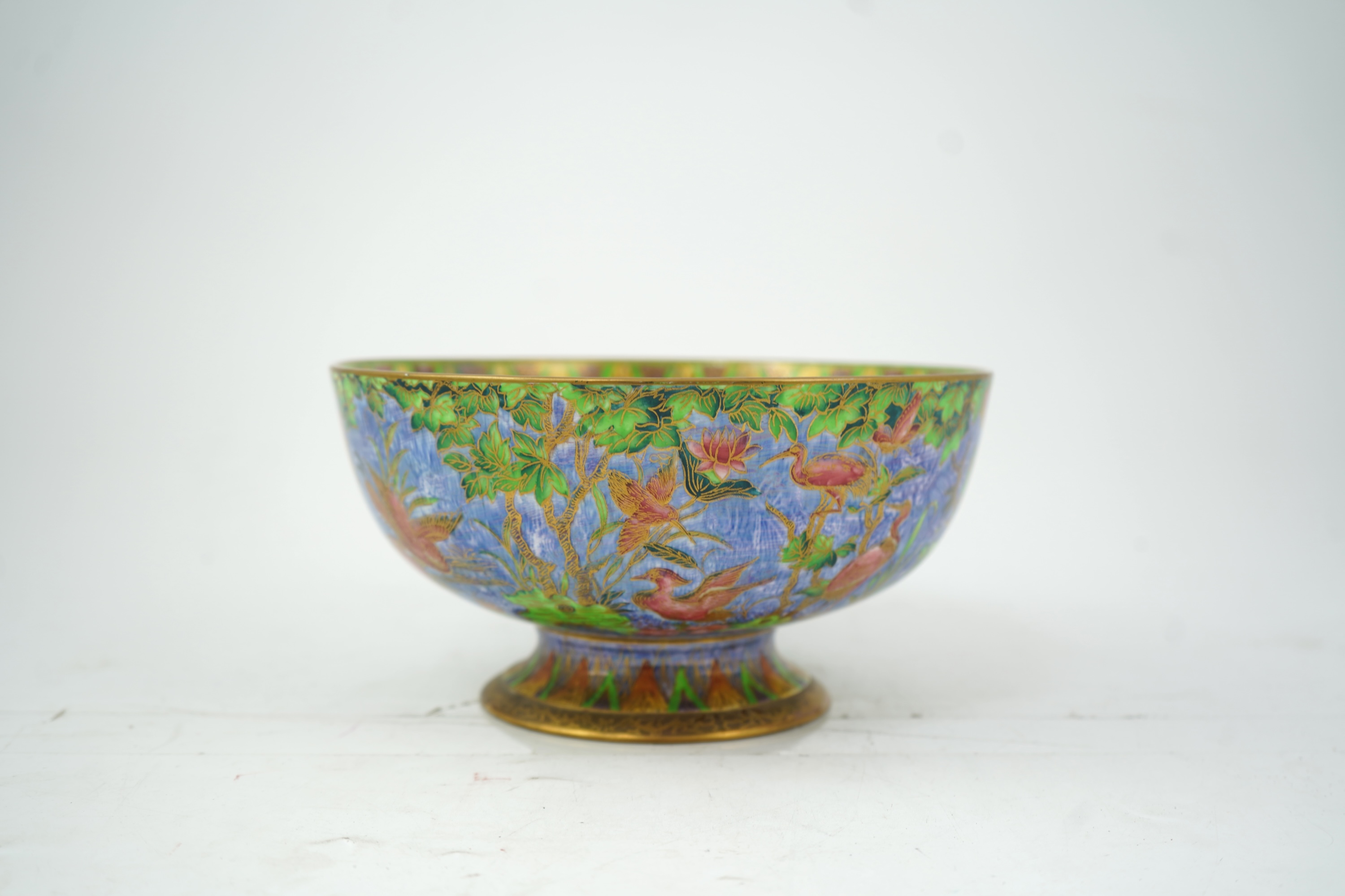 Daisy Makeig-Jones (1871-1945) for Wedgwood: An ‘Argus Pheasant’ lustre Imperial bowl